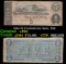 1864 $5 Confederate Note, T69 Grades vf+