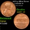 1975-p Lincoln Cent Mint Error 1c Grades Gem+ Unc RD