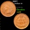 1907 Indian Cent 1c Grades Choice AU/BU Slider