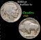 1919-p Buffalo Nickel 5c Grades vf+