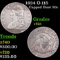 1834 Capped Bust Half Dollar O-115 50c Grades vf+