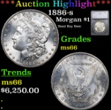 ***Auction Highlight*** 1886-s Morgan Dollar $1 Graded ms66 By SEGS (fc)