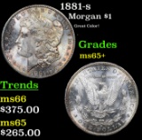 1881-s Morgan Dollar $1 Grades GEM+ Unc