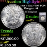 ***Auction Highlight*** 1898-o Morgan Dollar Near TOP POP! $1 Graded ms67+ By SEGS (fc)