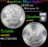 ***Auction Highlight*** 1878-cc Morgan Dollar $1 Graded ms66 By SEGS (fc)