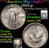 ***Auction Highlight*** 1925-p Standing Liberty Quarter 25c Graded ms65+ FH By SEGS (fc)