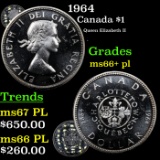 1964 Canada Dollar $1 Grades GEM++ PL