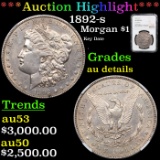 ***Auction Highlight*** NGC 1892-s Morgan Dollar $1 Graded au details By NGC (fc)
