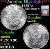 ***Auction Highlight*** 1881-o Morgan Dollar $1 Graded ms64+ By SEGS (fc)