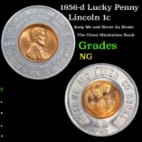 1956-d Lucky Penny Lincoln Cent 1c