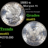 1881-s Morgan Dollar 1 Grades GEM Unc