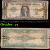 1923 $1 Large size Blue Seal Silver Certificate, Fr-237 Signatures of Speelman & White Grades g, goo