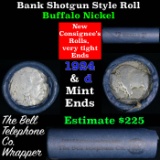 Buffalo Nickel Shotgun Roll in Old Bank Style 'Bell Telephone'  Wrapper 1924 &d Mint Ends