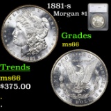 1881-s Morgan Dollar $1 Graded ms66 By SEGS