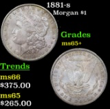 1881-s Morgan Dollar $1 Grades GEM+ Unc