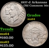 1937-d Arkansas Old Commem Half Dollar 50c Grades Choice Unc