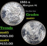 1881-s Morgan Dollar $1 Grades Choice+ Unc