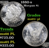 1880-s Morgan Dollar $1 Grades GEM+ PL