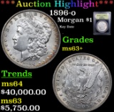 ***Auction Highlight*** 1896-o Morgan Dollar $1 Graded Select+ Unc By USCG (fc)