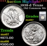 ***Auction Highlight*** 1938-d Texas Old Commem Half Dollar 50c Graded ms66+ By SEGS (fc)
