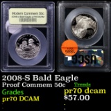 Proof 2008-S Bald Eagle Modern Commem Half Dollar 50c Graded GEM++ Proof Deep Cameo BY USCG