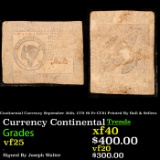 Continental Currency September 26th, 1778 $8 Fr-CC81 Printed By Hall & Sellers Grades vf+