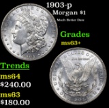 1903-p Morgan Dollar $1 Grades Select+ Unc