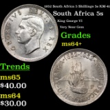 1952 South Africa 5 Shillings 5s KM-41 Grades Choice+ Unc