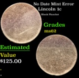 No Date Lincoln Cent Mint Error 1c Grades Select Unc