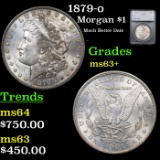 1879-o Morgan Dollar $1 Graded ms63+ By SEGS