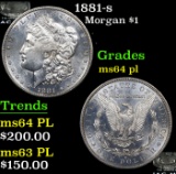 1881-s Morgan Dollar $1 Grades Choice Unc PL