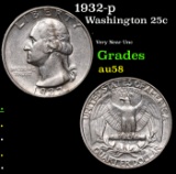 1932-p Washington Quarter 25c Grades Choice AU/BU Slider