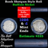 Buffalo Nickel Shotgun Roll in Old Bank Style 'Bell Telephone'  Wrapper 1926 & d Mint Ends