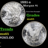 1881-s Morgan Dollar $1 Grades GEM Unc