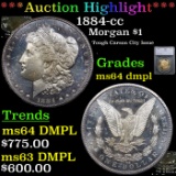 ***Auction Highlight*** 1884-cc Morgan Dollar $1 Graded ms64 dmpl By SEGS (fc)