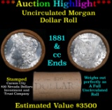 ***Auction Highlight*** 1881 & CC Uncirculated Morgan Dollar Shotgun Roll (fc)