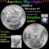 ***Auction Highlight*** 1889-s Morgan Dollar $1 Graded Choice+ Unc By USCG (fc)