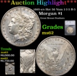 ***Auction Highlight*** 1895-s/s Morgan Dollar Hot 50 Vam 3 I-5 R-5 $1 Graded ms62 By SEGS (fc)