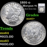 1891-o Morgan Dollar $1 Graded ms63+ By SEGS