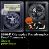 Proof 1996-P Olympics Paralympics Modern Commem Dollar $1 Graded GEM++ Proof Deep Cameo BY USCG