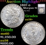 ***Auction Highlight*** 1897-o Morgan Dollar $1 Graded au58+ By SEGS (fc)