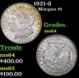 1921-d Morgan Dollar $1 Grades Choice Unc