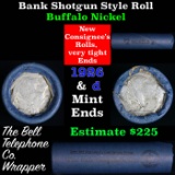 Buffalo Nickel Shotgun Roll in Old Bank Style 'Bell Telephone'  Wrapper 1926 & d Mint Ends