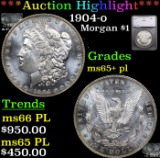 ***Auction Highlight*** 1904-o Morgan Dollar $1 Graded ms65+ pl By SEGS (fc)