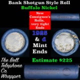 Buffalo Nickel Shotgun Roll in Old Bank Style 'Bell Telephone'  Wrapper 1925 &d Mint Ends