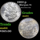 1902-p Morgan Dollar 1 Grades Choice Unc