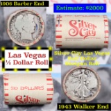 ***Auction Highlight*** Old Casino 50c Roll $10 Halves Las Vegas Casino Silver City 1906 Barber & 19