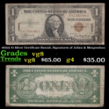 1935A $1 Silver Certificate Hawaii, Signatures of Julian & Morgenthau Grades vg, very good