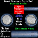 Buffalo Nickel Shotgun Roll in Old Bank Style 'Bell Telephone'  Wrapper 1924 & d Mint Ends