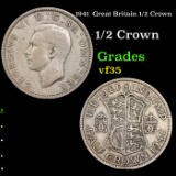 1941 Great Britain 1/2 Crown Grades vf++